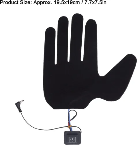 Vista 6 de Guantes calefactables con batería eléctrica para hombres y mujeres, calentadores de manos con pilas recargables, forros para equitación, esquí