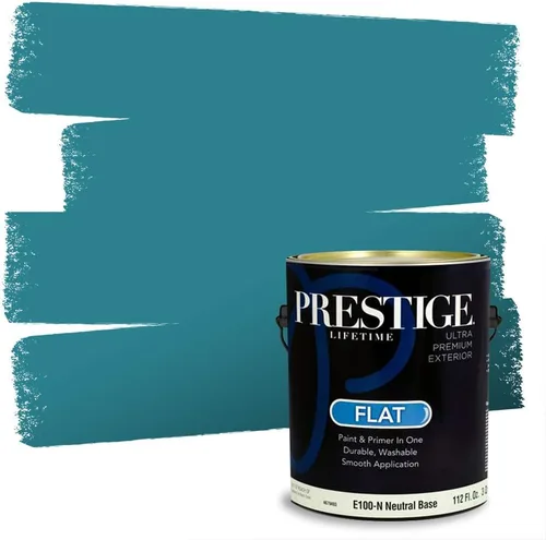 Vista 28 de PRESTIGE Pintura exterior e imprimación en uno, Apalaches, plano, 1 galón