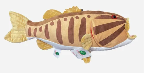 Vista 2 de Adore Cranky the Largemouth Bass Fish - Soporte de pared de peluche de 17 pulgadas