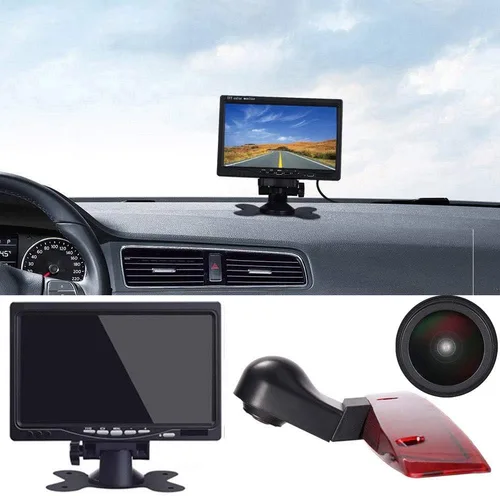 Vista 9 de HD 1280x720 píxeles 1000TV líneas 3ª luz de freno cámara reversa cámara de freno cámara de estacionamiento para Mercedes Benz Viano Vito W639 Van 3