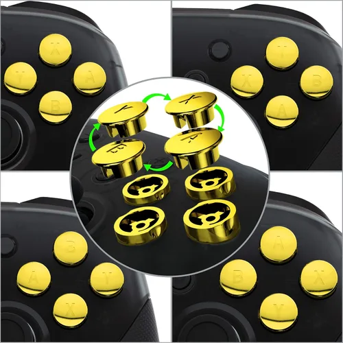 Vista 3 de eXtremeRate ABXY - Botones intercambiables para Nintendo Switch Pro, repuesto ABXY para controlador NS Pro