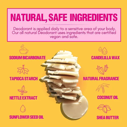 Vista 4 de PAPR-Desodorante natural en embalaje de papel sostenible sin residuos, desodorante vegano para hombres y mujeres, sin fragancia artificial, aluminio