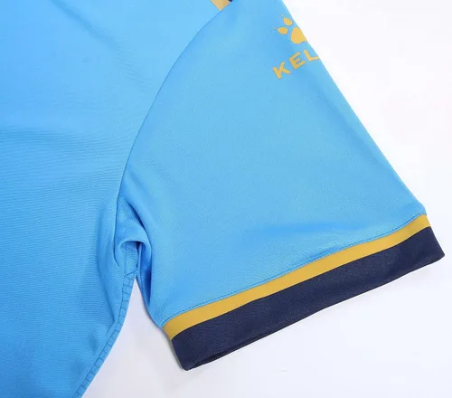 Vista 5 de KELME Conjunto de uniforme de fútbol para niños, adultos, niños y niñas, camiseta de fútbol y pantalones cortos, equipo deportivo atlético, camiseta