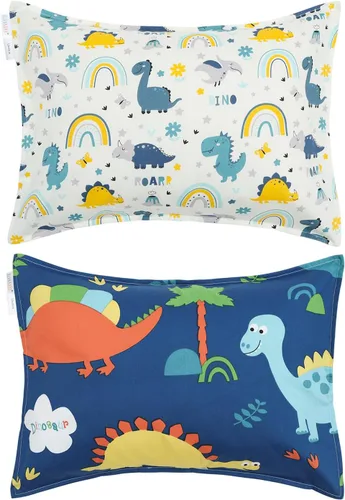 Vista 38 de ALVA BABY - Fundas de almohada de algodón para niños pequeños de 13 x 18 pulgadas o 12 x 16 pulgadas