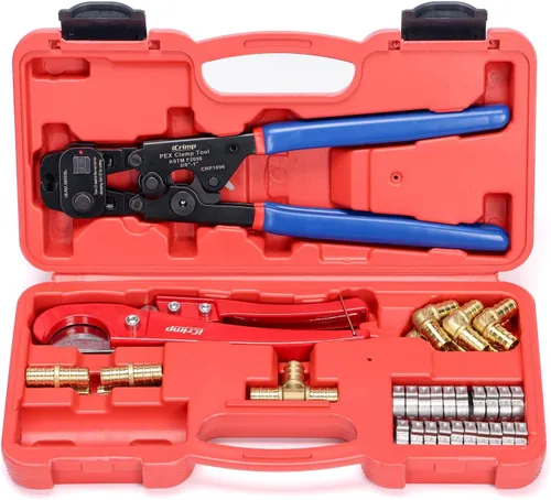 Vista 11 de iCrimp Herramienta de trinquete PEX con función de extracción para abrazadera de acero inoxidable de 3/8 pulgadas, 1/2 pulgadas, 3/4 pulgadas, 1