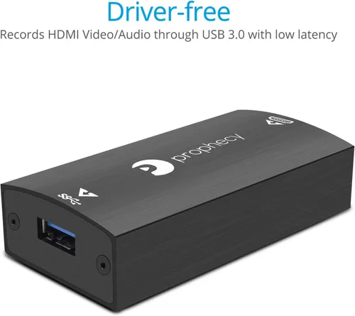 Vista 3 de gofanco Prophecy USB 3.0 HDMI Video Capture Card Device Transmite y comparte juego, 1080p 60Hz, consolas de juegos PS4, compatible con TAA