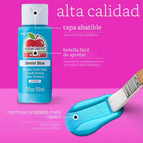 Vista 5 de Apple Barrel 21377 Pintura acrílica, 2 onzas, copo de nieve