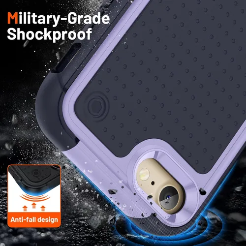 Vista 300 de Jeylly Funda para iPhone SE/Funda para iPhone 5S, Exterior de Plástico Duro que Absorbe Golpes + Interior de Silicona de Goma Defensor contra