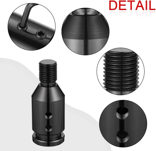 Vista 7 de TOMALL Adaptador de perilla de cambio de aluminio universal M12X1.25 para accesorios de adaptador de cambio de coche sin rosca Compatible con BMW