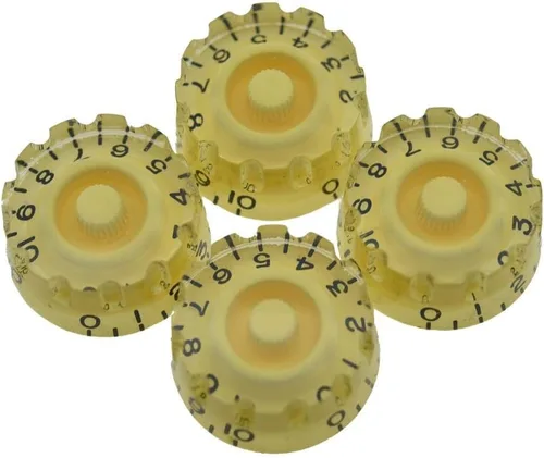 Vista 8 de Dopro 2 perillas de marcación rápida moleteadas para guitarra LP de Estados Unidos (Imperial), 24 ranuras finas, pomos de control para ollas Les