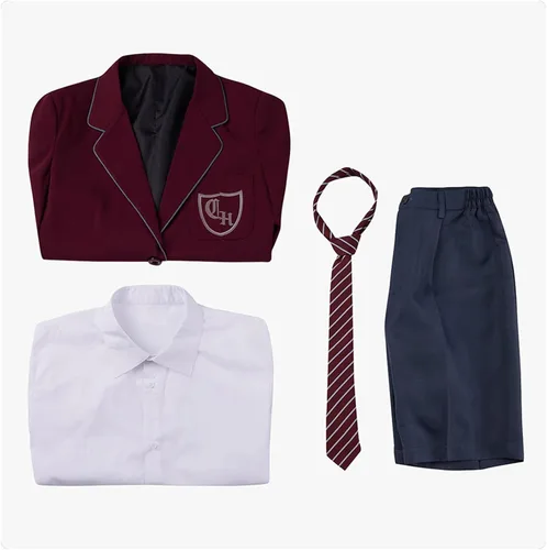 Vista 3 de Matilda the Musical Cosplay Gray Costume School Girl Dress Uniform Suit Skirt Tie Halloween Party Outfit Men