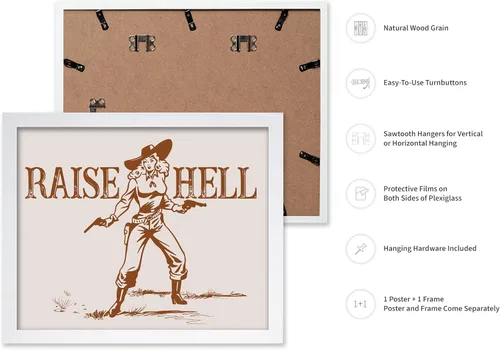 Vista 50 de Poster Master Póster de You've Yeed Your Last Haw - Impresión retro de vaquero marrón - Arte occidental - Arte moderno - Arte del salvaje oeste