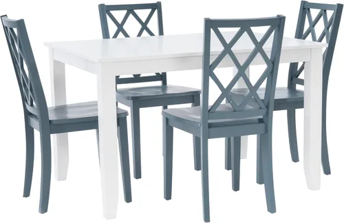 Vista 19 de Powell Silla auxiliar de comedor Conolly Blue Graphite