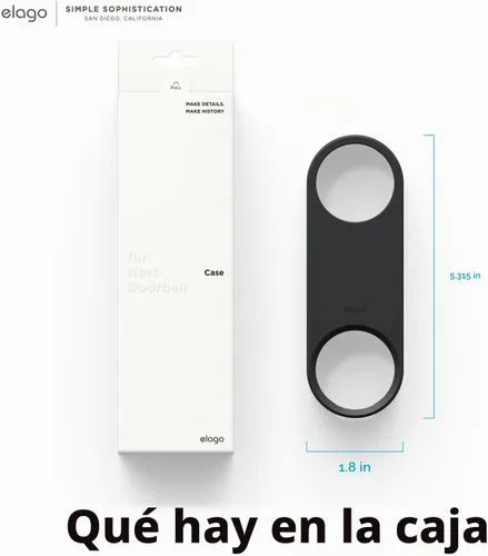 Vista 6 de elago Funda de silicona para Google Nest Hello Video Doorbell Negro