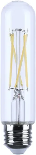 Vista 2 de Satco Bombilla LED E26 de 8 W, 2700 K, clasificación de 15000 horas, regulable, escarcha