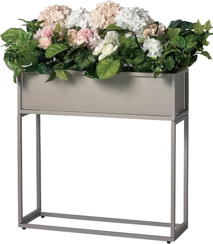 Vista 9 de Cocoyard - Maceta elevada – Cama de jardín elevada duradera con agujeros de drenaje para plantas altas, hierbas y flores, maceta rectangular