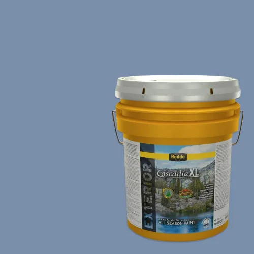Vista 7 de Rodda Paint CASCADIA XL - Pintura e imprimación satinada para exteriores en uno, cuarto de galón, azul Madonna