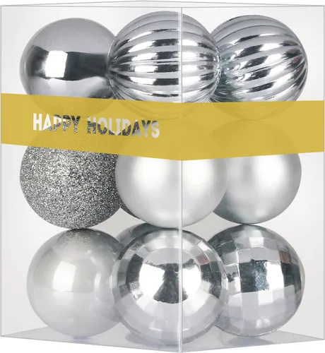 Vista 94 de Esferas pequeñas de Navidad de bronce y dorado de 1.6 pulgadas, adornos para decoración de árbol de Navidad, bolas colgantes inastillables