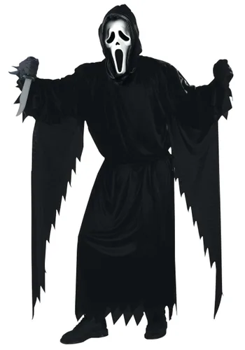 Vista 2 de Set de Disfraz Ghost Face para Adultos Multicolor