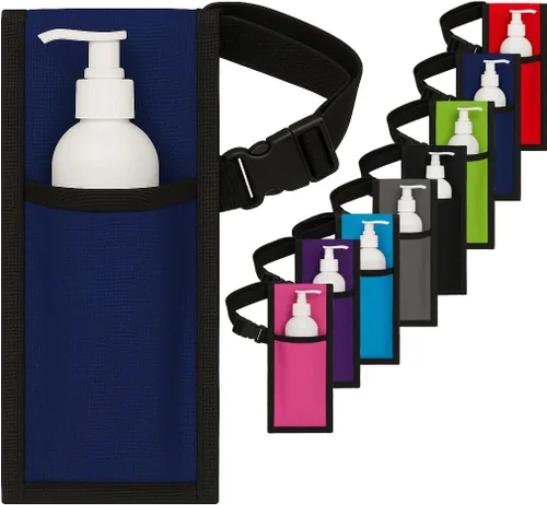 Vista 13 de Royal Massage Funda para botella de aceite con correa ajustable, cintura o bolsa de hombro manos libres para terapeutas, se adapta a la mayoría