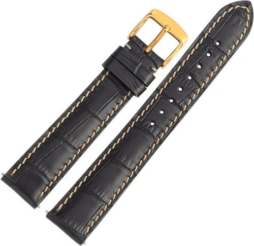 Vista 4 de WOCCI 18mm 20mm 22mm Watch Band Quick Release- Alligator Embossed Leather Watch Strap