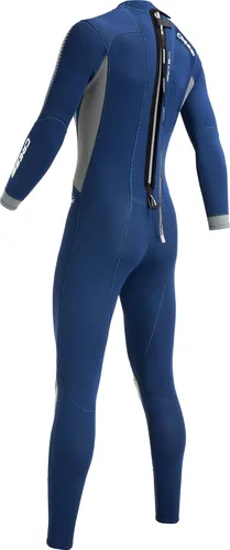 Vista 3 de Cressi Traje de neopreno completo para mujer con cremallera trasera para buceo y actividades acuáticas - Rápido 0.118 in: diseñado en Italia
