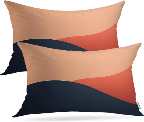 Vista 72 de Batmerry American Flag Ink Dot Throw Pillow Covers, Red Blue White Stars Abstract Decorative Pillow Covers Digital Printing Blended for Couch Sofa