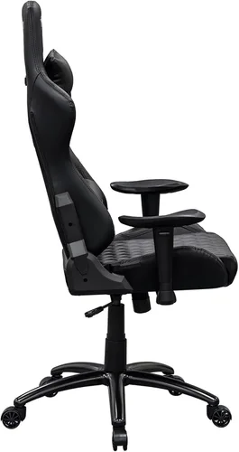 Vista 6 de Techni Sport RTA-TS51-BK - Silla para juegos, color negro Adjustable lumbar support, adjustable armrests, carbon fiber look, 300 lb capacity