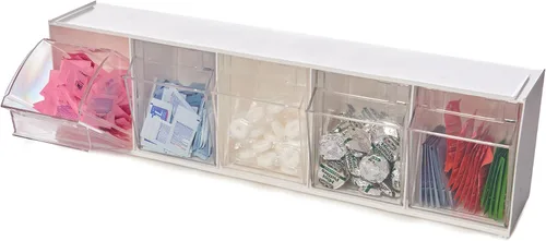 Vista 11 de Deflecto Papeleras inclinables, 3 cubos entrelazados, 24 "x 7" x 9.5 ", blanco (20303OP)
