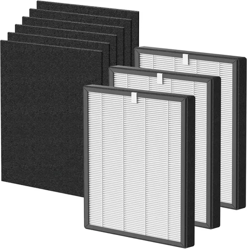 Vista 9 de Filtros True HEPA ProHEPA 9000 de reemplazo compatibles con el purificador de aire VEVA ProHEPA 9000, incluye paquete de 3 filtros True HEPA
