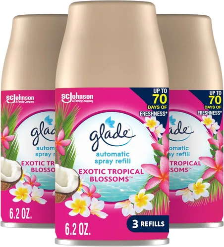 Vista 16 de Glade - Repuesto automático de aspersión, ambientador para el hogar y el baño, Aqua Waves, 6.2 oz, 3