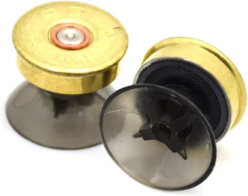 Vista 6 de TOMSIN Botones de bala de metal dorado y palanca de mando de bala para mandos PS4