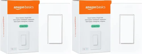 Vista 9 de Amazon Basics - Interruptor inteligente de 3 vías, funciona solo con Alexa, Wi-Fi de 2.4 GHz, no requiere concentrador, color blanco