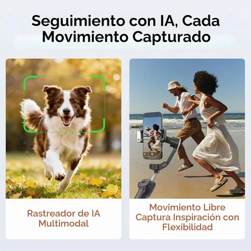 Vista 2 de Estabilizador de cardán CM9 de 3 ejes para iPhone y Android