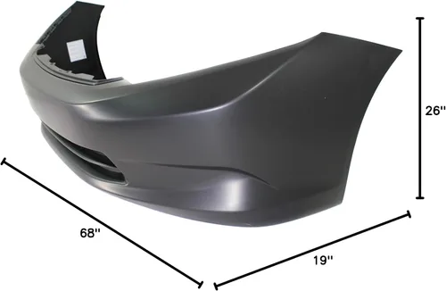 Vista 6 de Evan Fischer Cubierta de parachoques delantero compatible con Honda Civic DX HF LX modelos Sedan imprimado HO1000280 2012