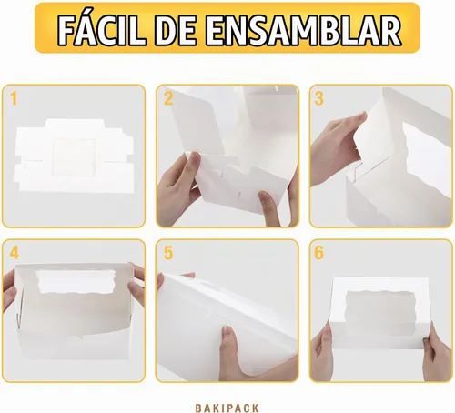 Vista 7 de 25 cajas de rollo de calabaza, caja de pastel con ventana, contenedor