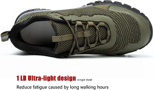 Vista 36 de ulogu Zapatos de senderismo impermeables para hombres y mujeres, cómodos, ligeros, antideslizantes, para caminar todo el día, para trabajar y caminar