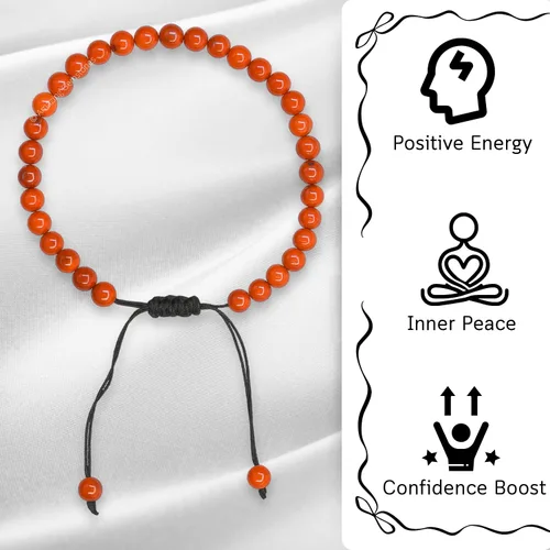 Vista 210 de Amazing Gemstone Crystal Anklet Ankle Bracelets for Women - Waterproof Beaded Healing Crystal Anklets, Plus Size Chakra Gemstone Bead Anklet