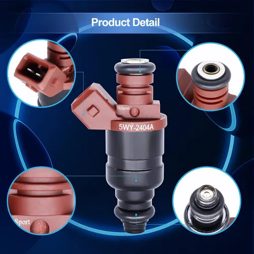 Vista 3 de HiSport Inyector de combustible 3 PCS 5WY2404A compatible con John Deere 825i Gator 3 cilindro motor MIA11720