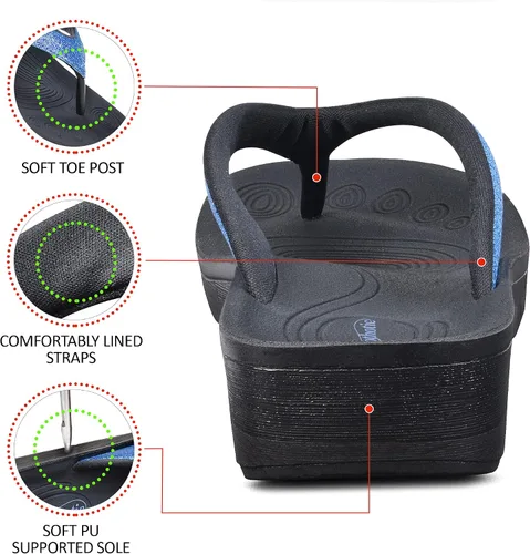 Vista 6 de AEROTHOTIC - Sandalias ortésicas de verano con cómodo soporte de arco para mujer