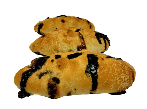 Vista 2 de Frank and Sal Bakery: Nuestro famoso pan de chocolate recién horneado - 3 panes completamente cocidos - Caliente y sirva.