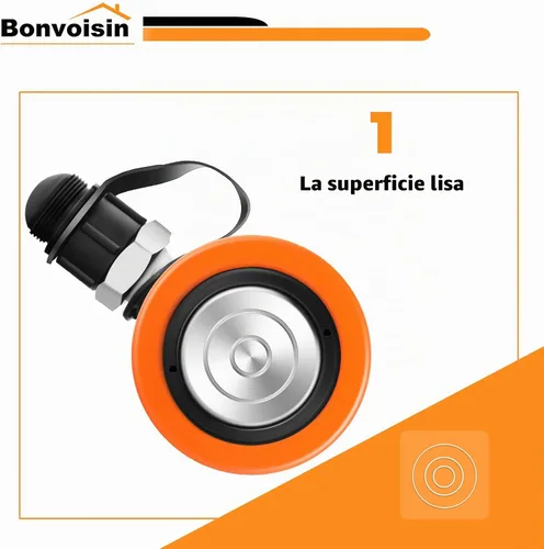 Vista 3 de Bonvoisin 10T cilindro hidráulico Jack Porta Power Ram 4" cilindros de elevación de carrera larga de efecto único para la construcción naval