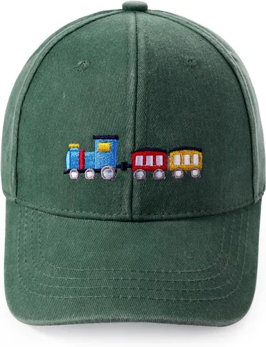 Vista 9 de Lindas gorras de béisbol bordadas para niños y niñas, de algodón lavado, ajustable, estilo vintage, snapback, para niños y niñas, de 3 a 8 años