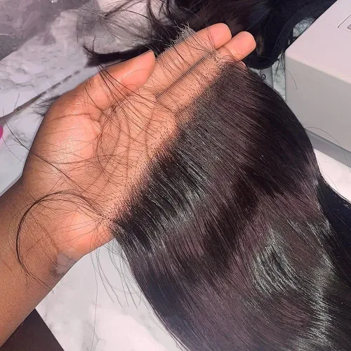 Vista 51 de BEEOS Frontal de Encaje HD de 13 x 4 pulgadas Solamente, cabello humano virgen lacio de color rubio 613, línea de cabello prearrancado de 0.10mm