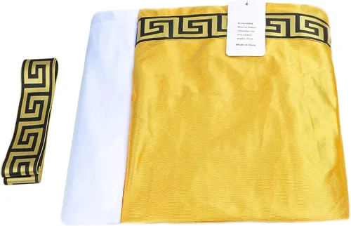 Vista 9 de Conjunto de disfraz clásico de Toga para hombre, incluye túnica, cinturón y corona de laurel de metal dorado, vestido de fiesta de verano de Dios