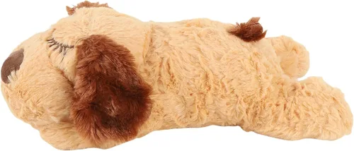 Vista 3 de Juguetes, animal de peluche interactivo con latido del corazón real, juguete de felpa suave y cómodo para gatos y perros, ayuda calmante