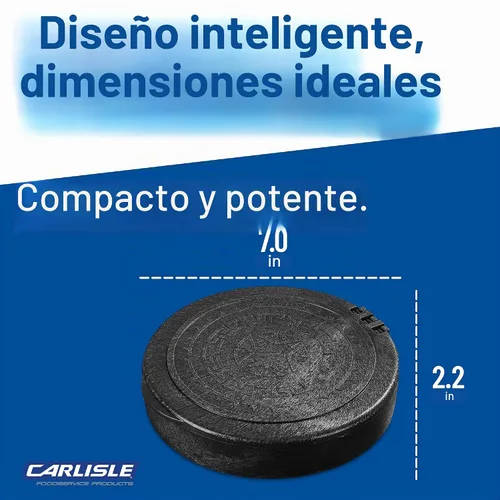 Vista 5 de Carlisle FoodService Products 071003 Servidor de tortilla aislado con bisagras, 7 pulgadas/1 pulgada, negro