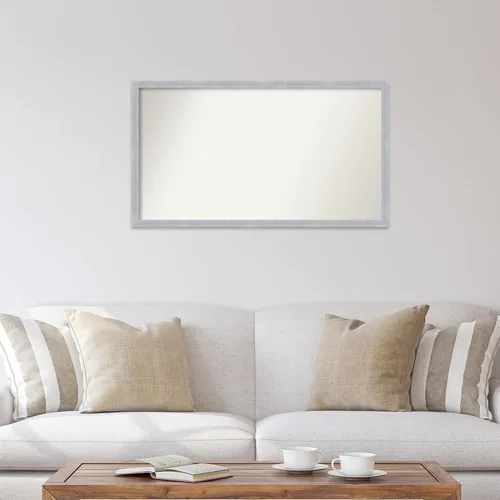 Vista 4 de Amanti Art Espejo personalizado, espejo estrecho de baño de níquel cepillado, espejo de pared o espejo de tocador de baño sobre el fregadero