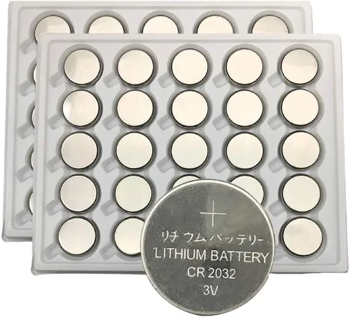 Vista 8 de Baterías CR2032, paquete de 100, 3V Celda de monedas de alta capacidad de 220 mAh, larga duración