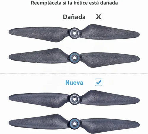 Vista 2 de Bwine F7GB2 Pro Drone Original Hélices Reemplazo 4 Pcs - Negro